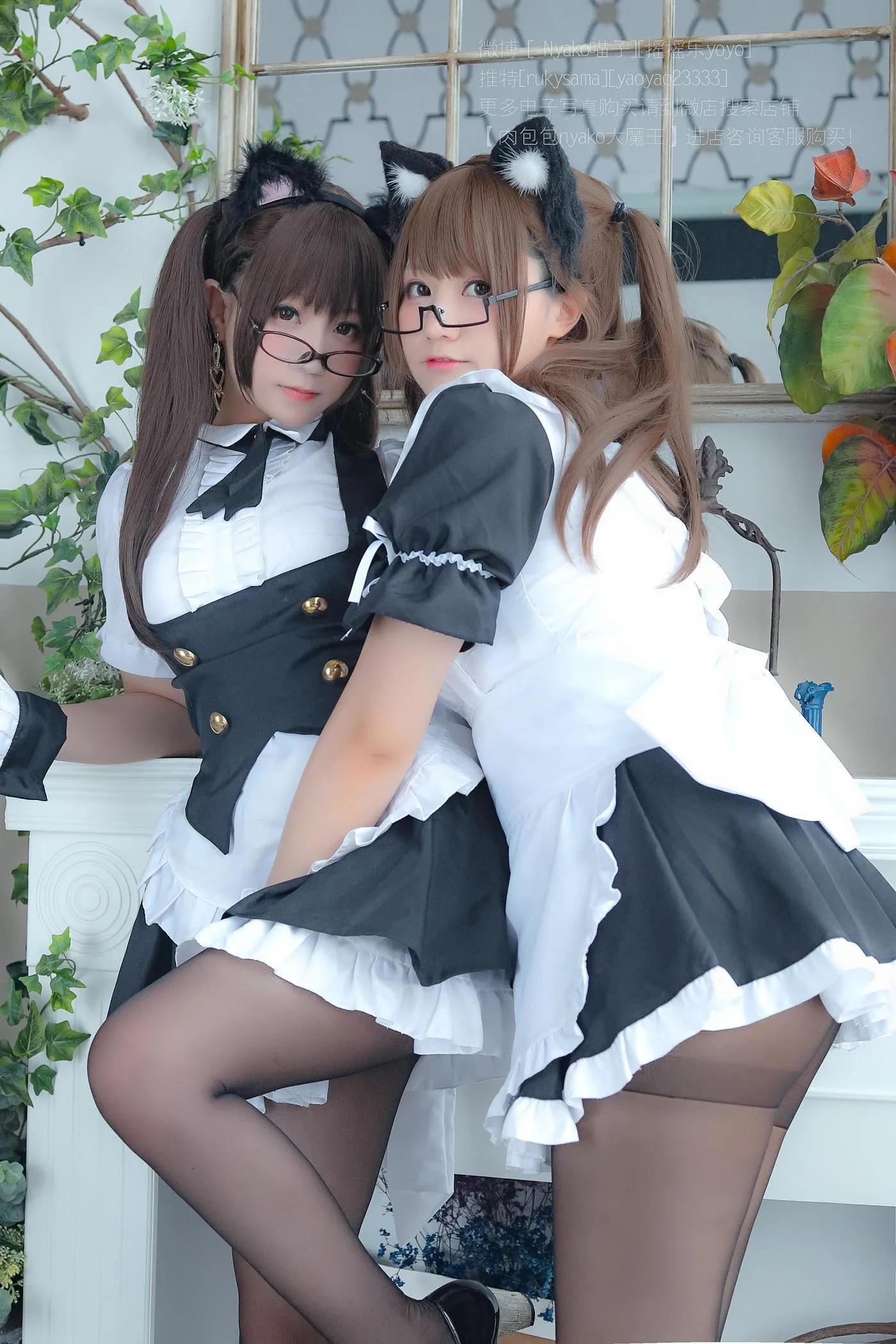 Nyako喵子 – NO.10 摇摇乐 双人女仆[23] [49P]插图7